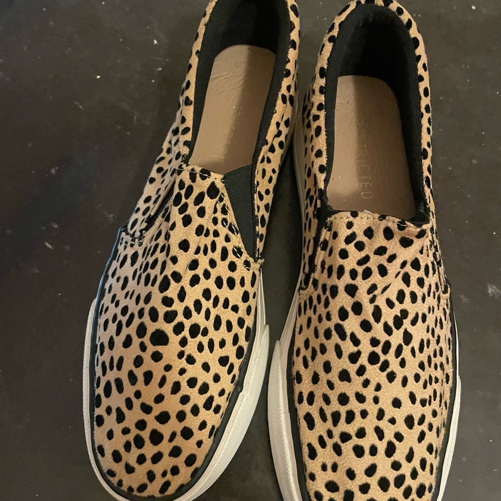 Leopard Print Slip-On Sneakers